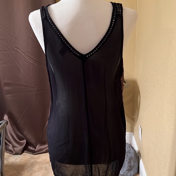 Copper colored sequins top - Picture 3 of 4